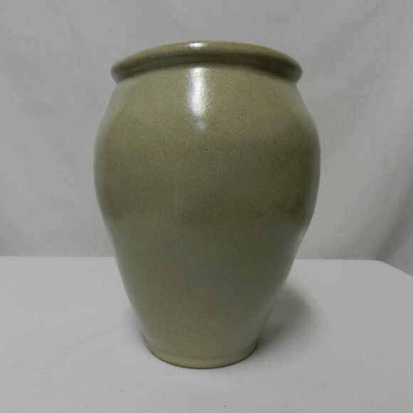 Hearth & Hand Magnolia Urn Vase ceramic 7.5" Tall Jar smooth beige brown Pottery - Picture 5 of 8